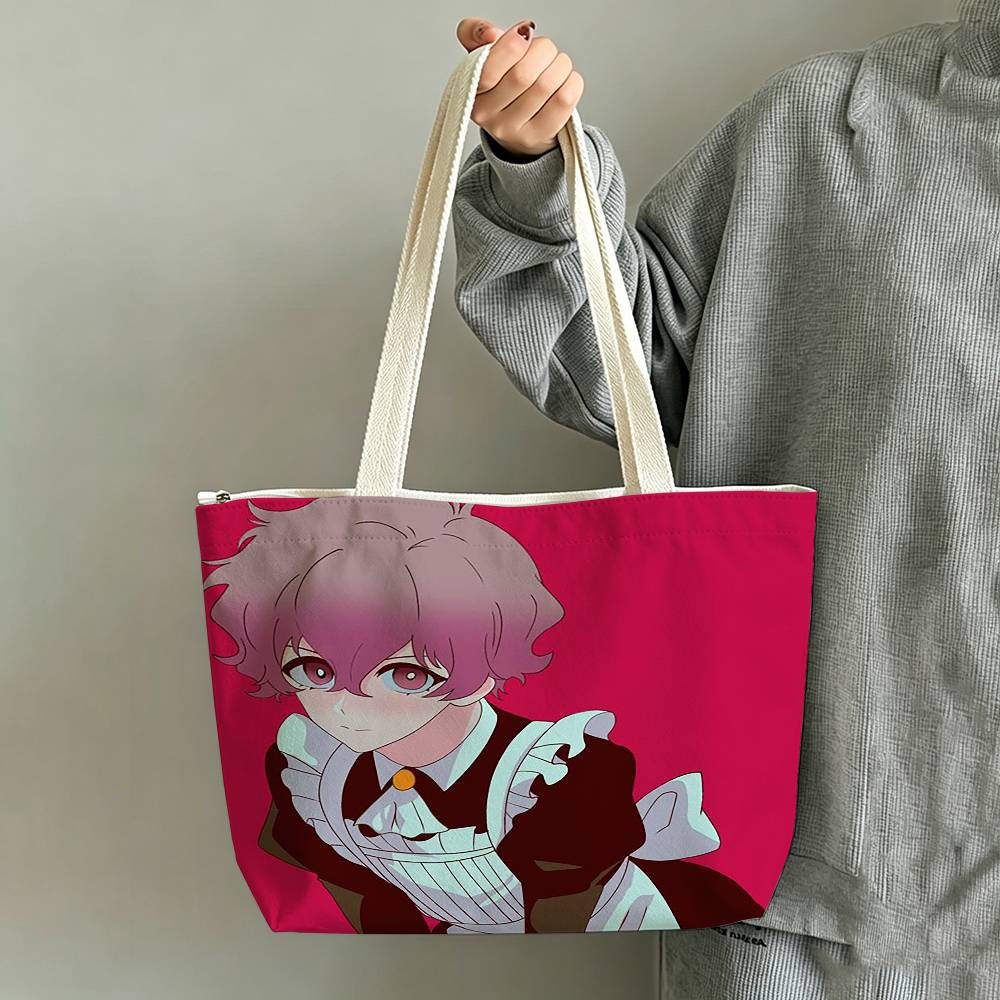 Anime Merch Shopping - Bolsa de Lona Estampada con Personajes