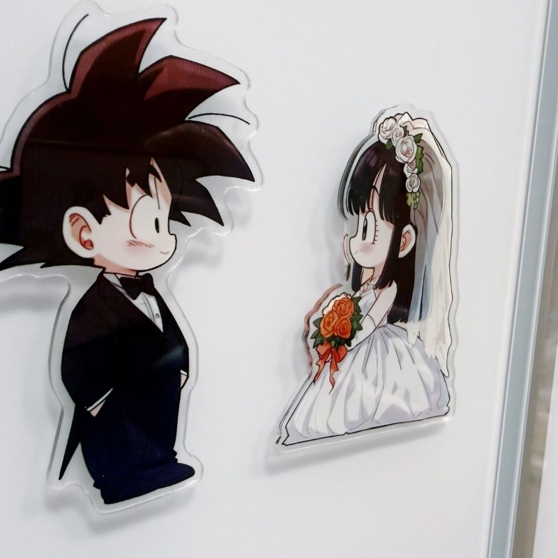 Imán de nevera acrílico con di - Anime Merchandise Dress reseña y precio