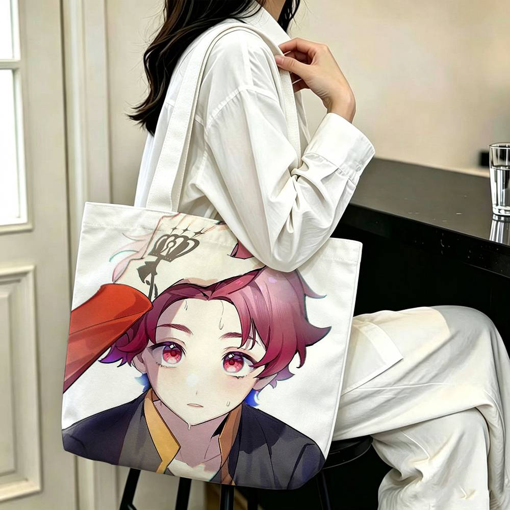 Bolsa de Lona Estampada con Pe - Anime Merch Shopping reseña y precio